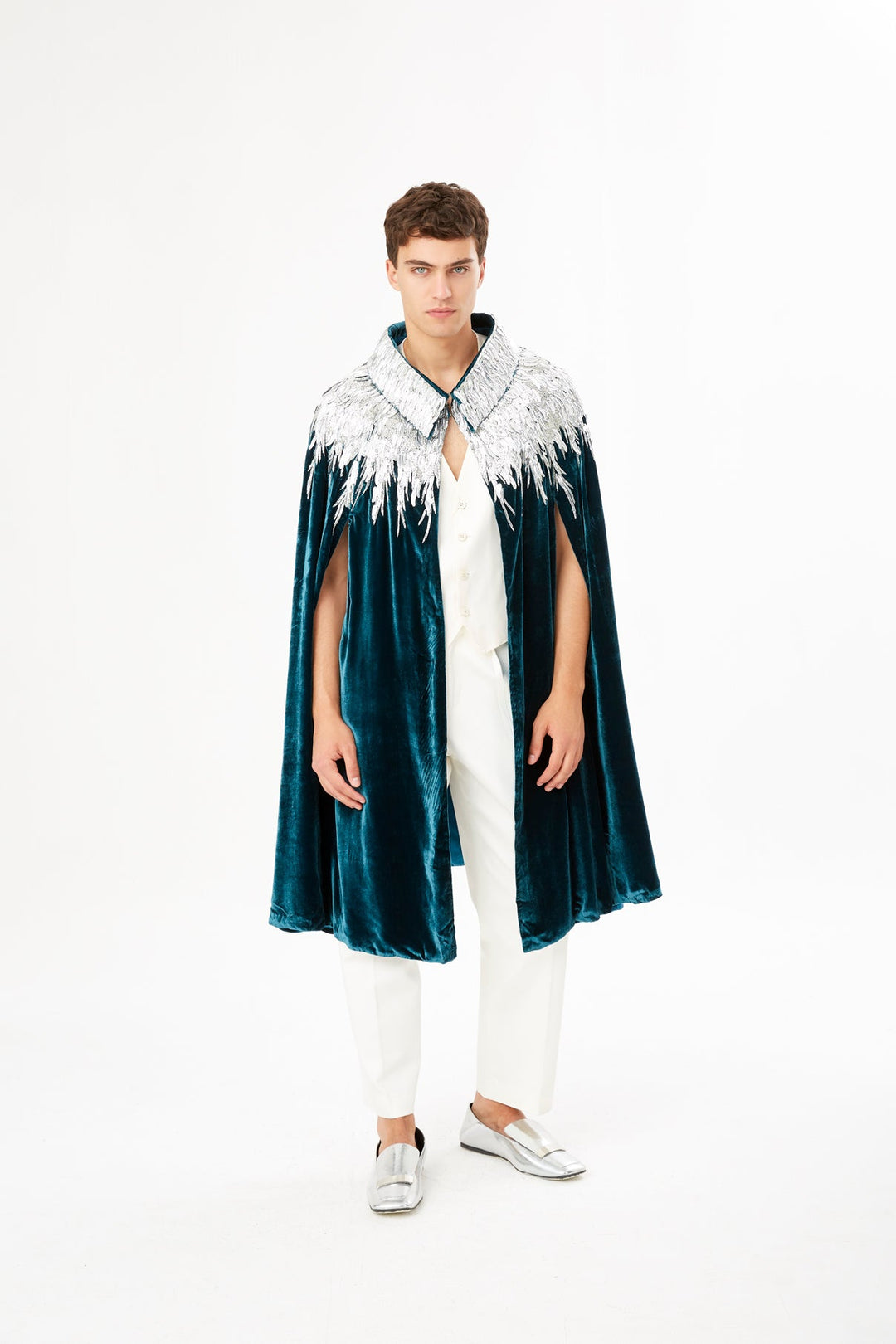 The Silver Feather Cape - MIRAYAMA