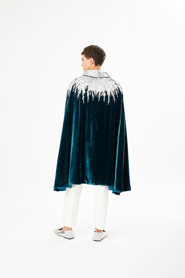 The Silver Feather Cape - MIRAYAMA