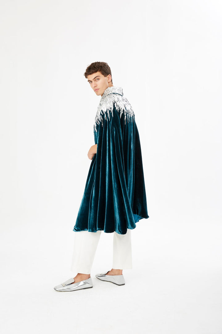 The Silver Feather Cape - MIRAYAMA