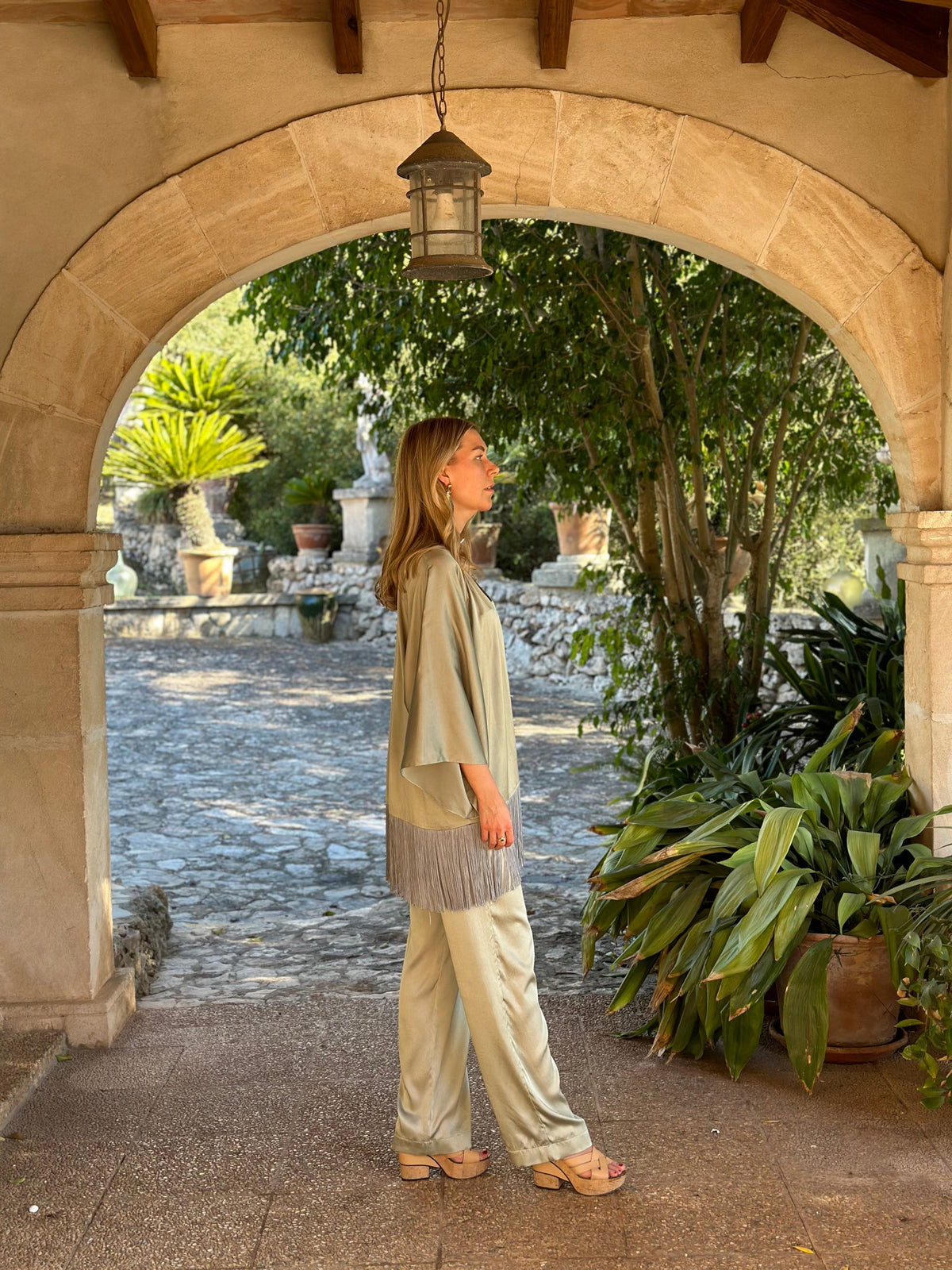 The Sage Leaf Kimono