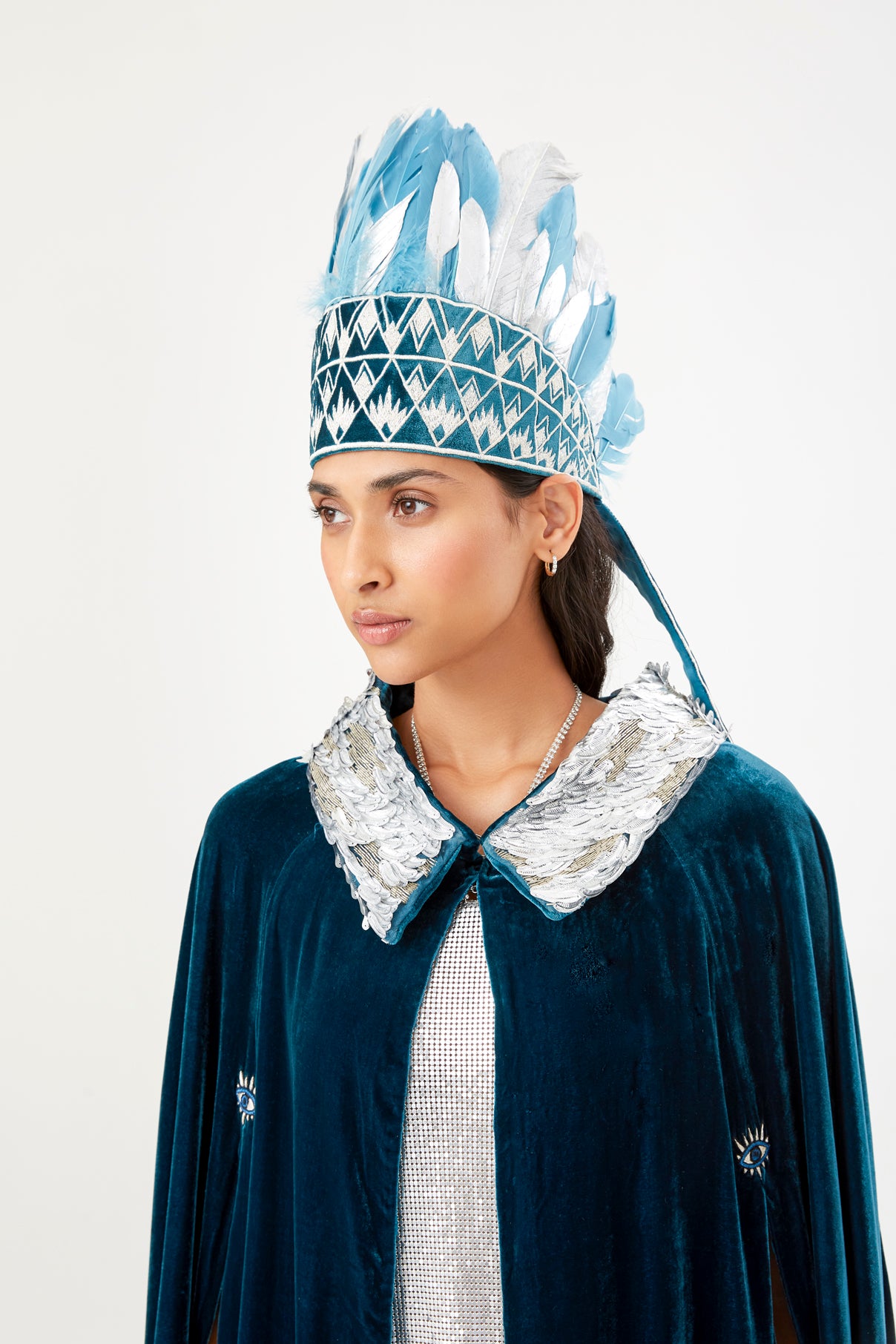 The Silver Feather Headdress
