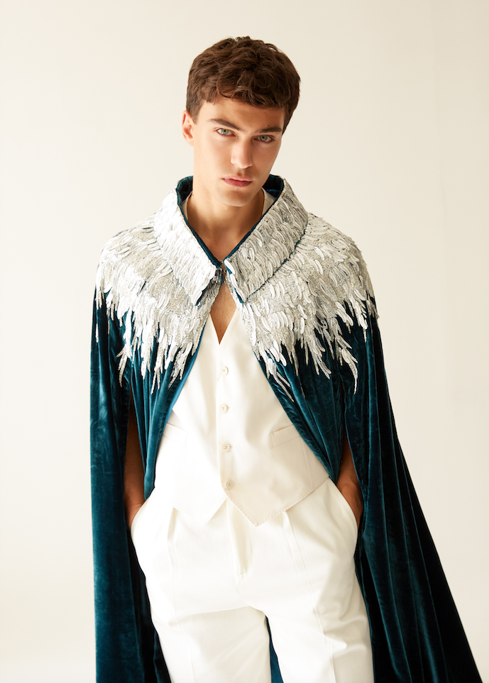 The Silver Feather Cape